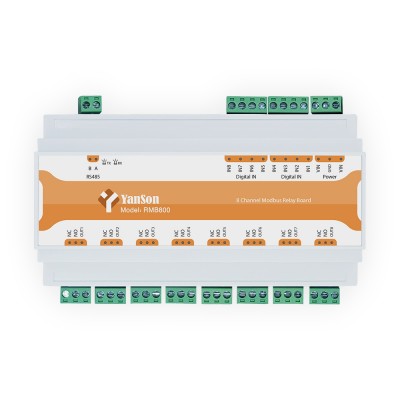 رله برد 8 کانال صنعتی مدباس 16 آمپر 12 ولت RMB800